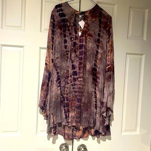 Purple and gold dress NWT